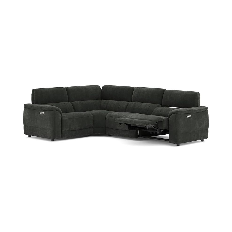 Phoenix Right Corner Recliner Sofa with Power Headrests in Manhattan Pine Fabric 3