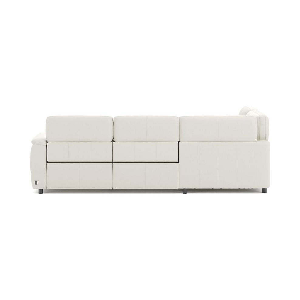 Phoenix Right hand Corner Electric Recliner Sofa in  Bone China Leather 6