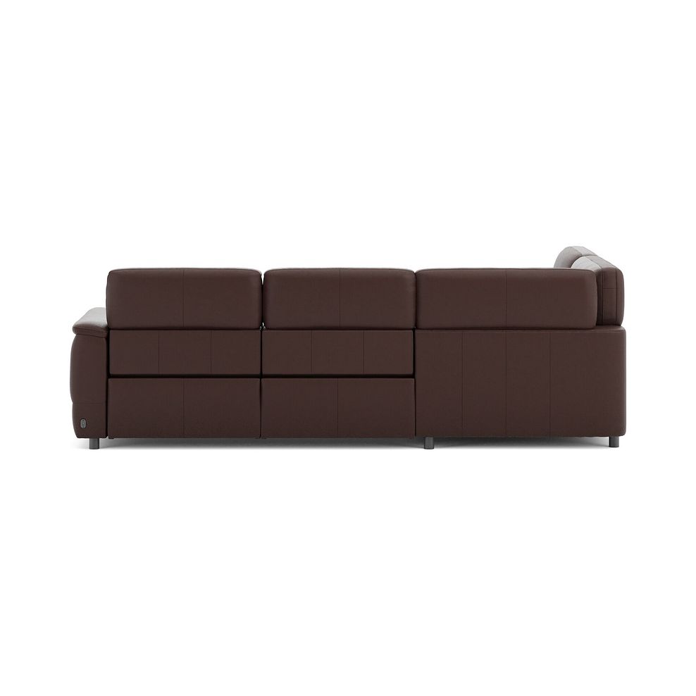 Phoenix Right hand Corner Electric Recliner Sofa in  Chestnut Leather 6