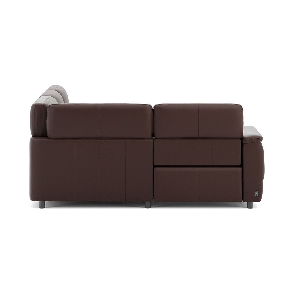 Phoenix Right hand Corner Electric Recliner Sofa in  Chestnut Leather 4