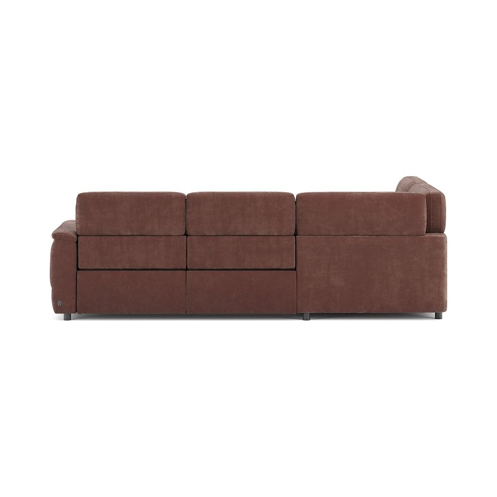 Phoenix Right hand Corner Electric Recliner Sofa in  Manhattan Burnt Sienna Fabric 6