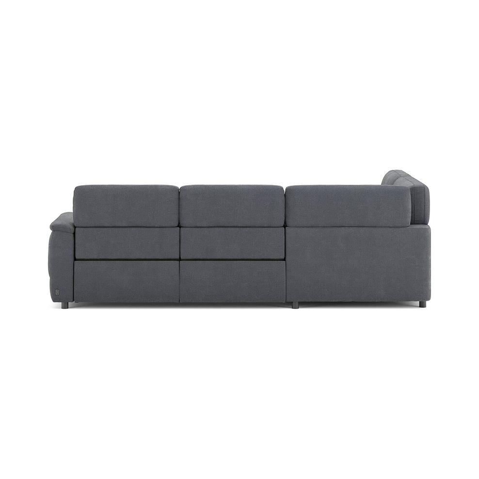 Phoenix Right hand Corner Electric Recliner Sofa in  Manhattan Charcoal Fabric 6