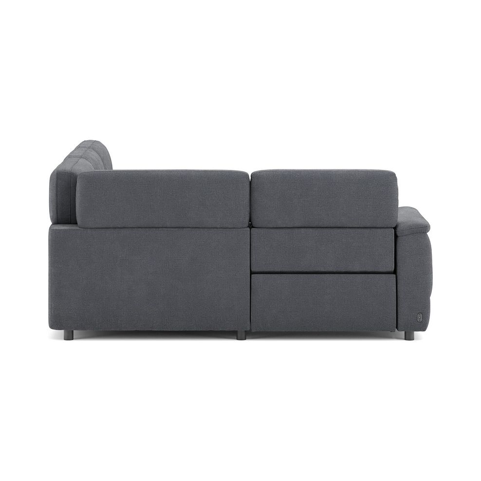 Phoenix Right hand Corner Electric Recliner Sofa in  Manhattan Charcoal Fabric 4