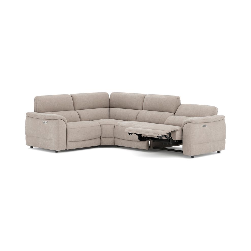 Phoenix Right hand Corner Electric Recliner Sofa in  Manhattan Cotton Fabric 3