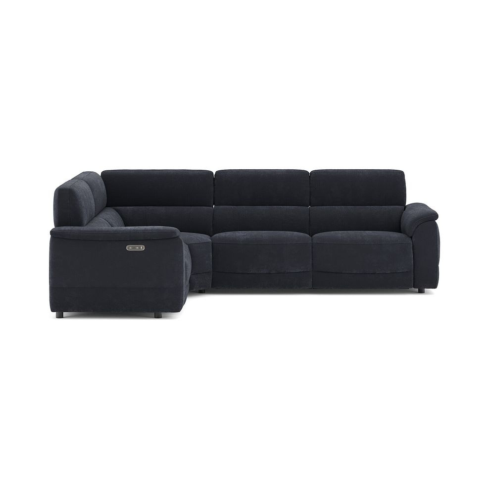 Phoenix Right hand Corner Electric Recliner Sofa in  Manhattan Indigo Fabric 2
