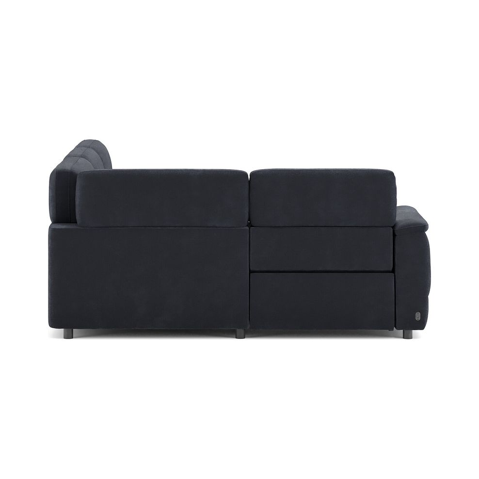 Phoenix Right hand Corner Electric Recliner Sofa in  Manhattan Indigo Fabric 4