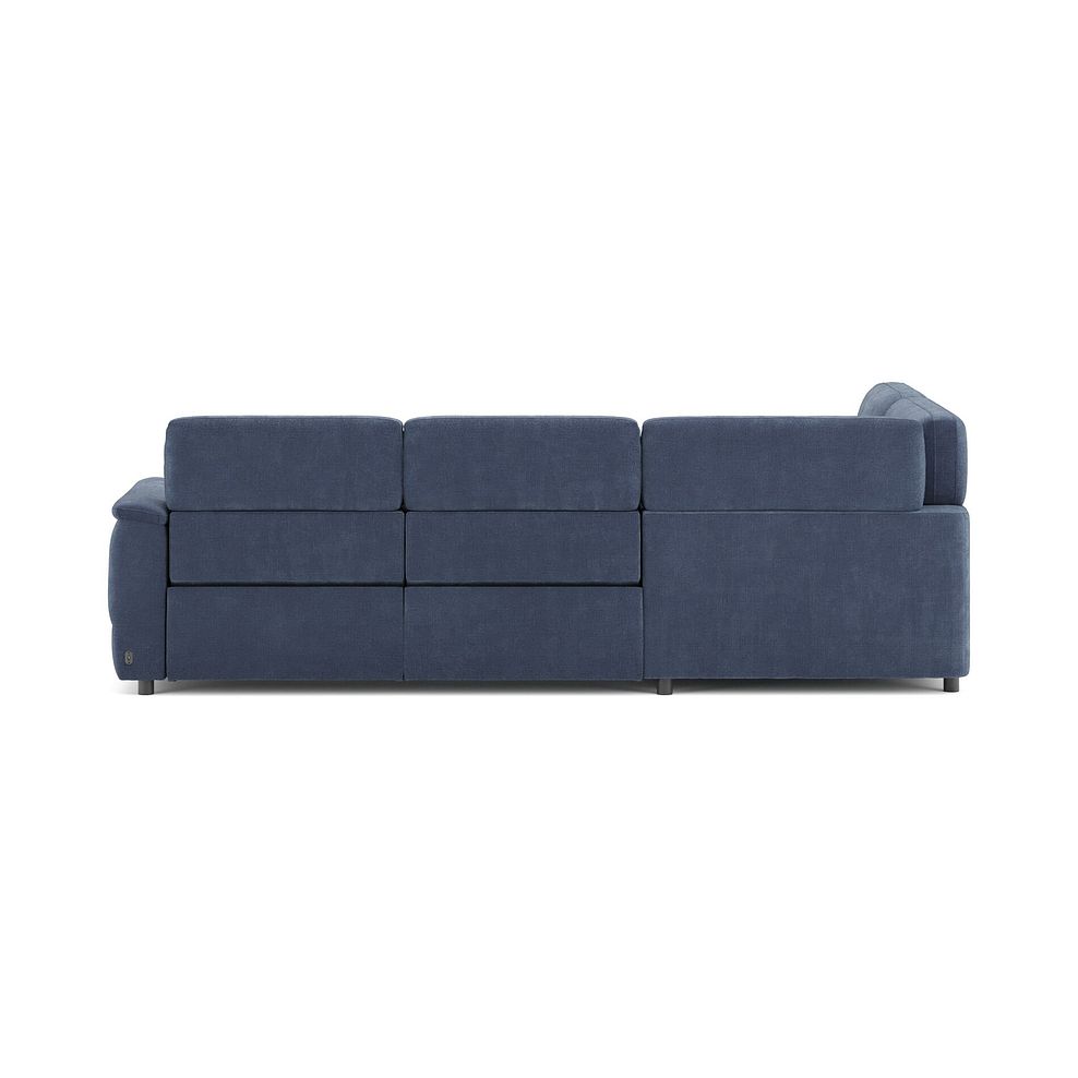 Phoenix Right hand Corner Electric Recliner Sofa in  Manhattan Navy Fabric 6