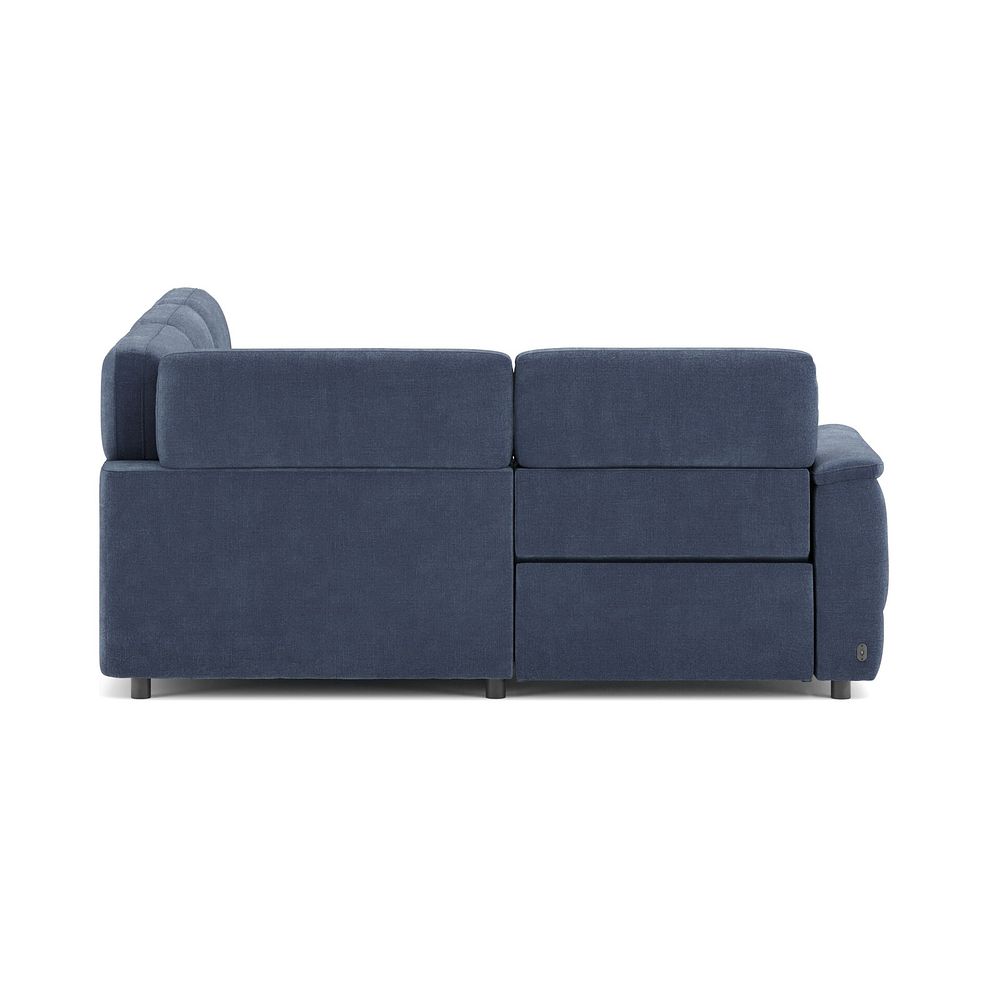Phoenix Right hand Corner Electric Recliner Sofa in  Manhattan Navy Fabric 4