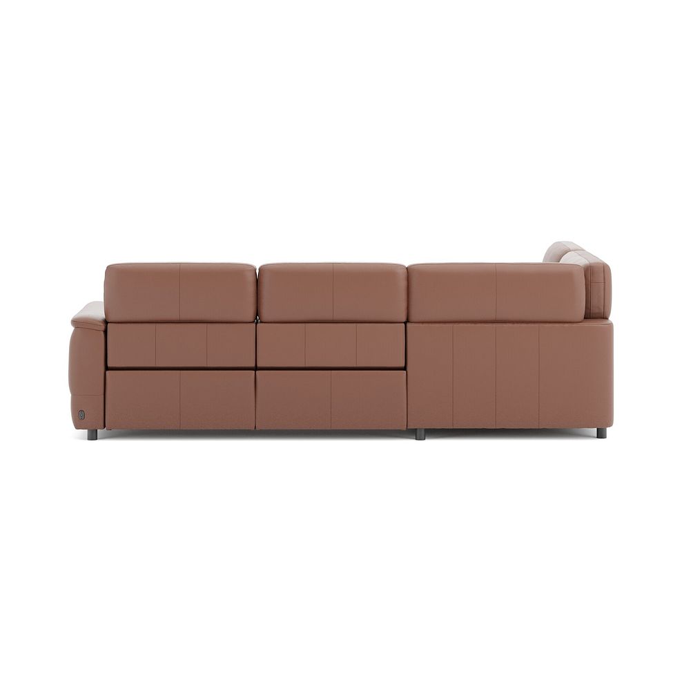 Phoenix Right hand Corner Electric Recliner Sofa in  Mocha Mousse Leather 6