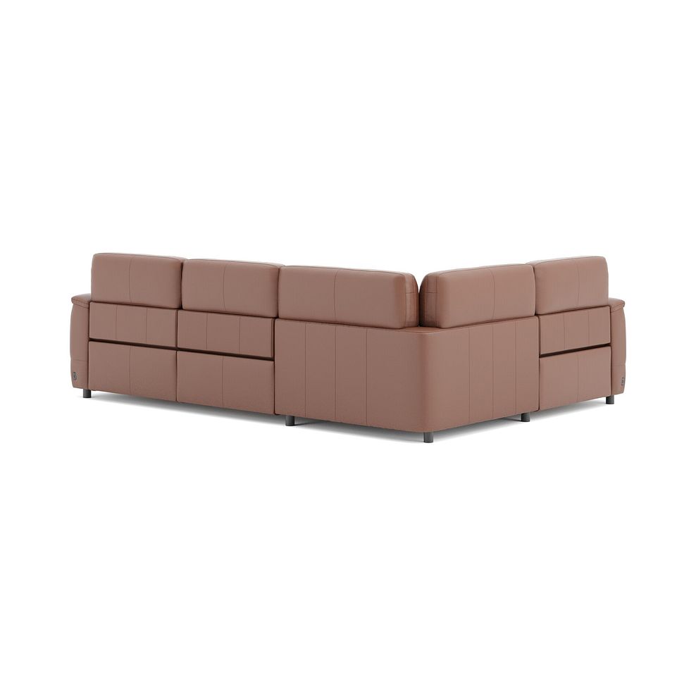 Phoenix Right hand Corner Electric Recliner Sofa in  Mocha Mousse Leather 5