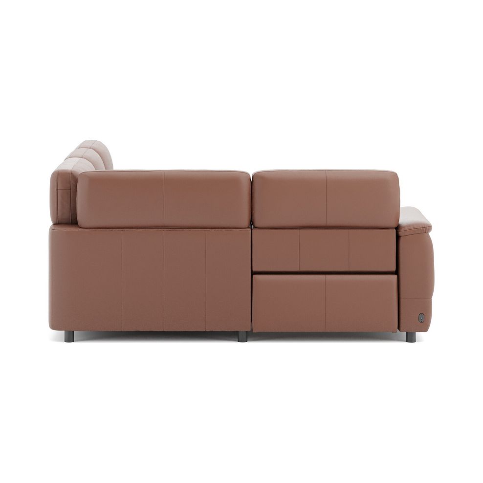 Phoenix Right hand Corner Electric Recliner Sofa in  Mocha Mousse Leather 4