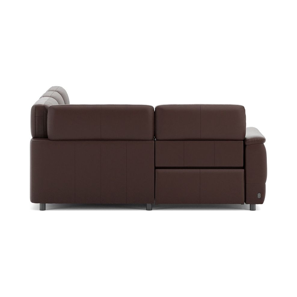 Phoenix Right hand Corner Electric Recliner Sofa with Adjustable Power Headrests in  Chestnut Leather 4