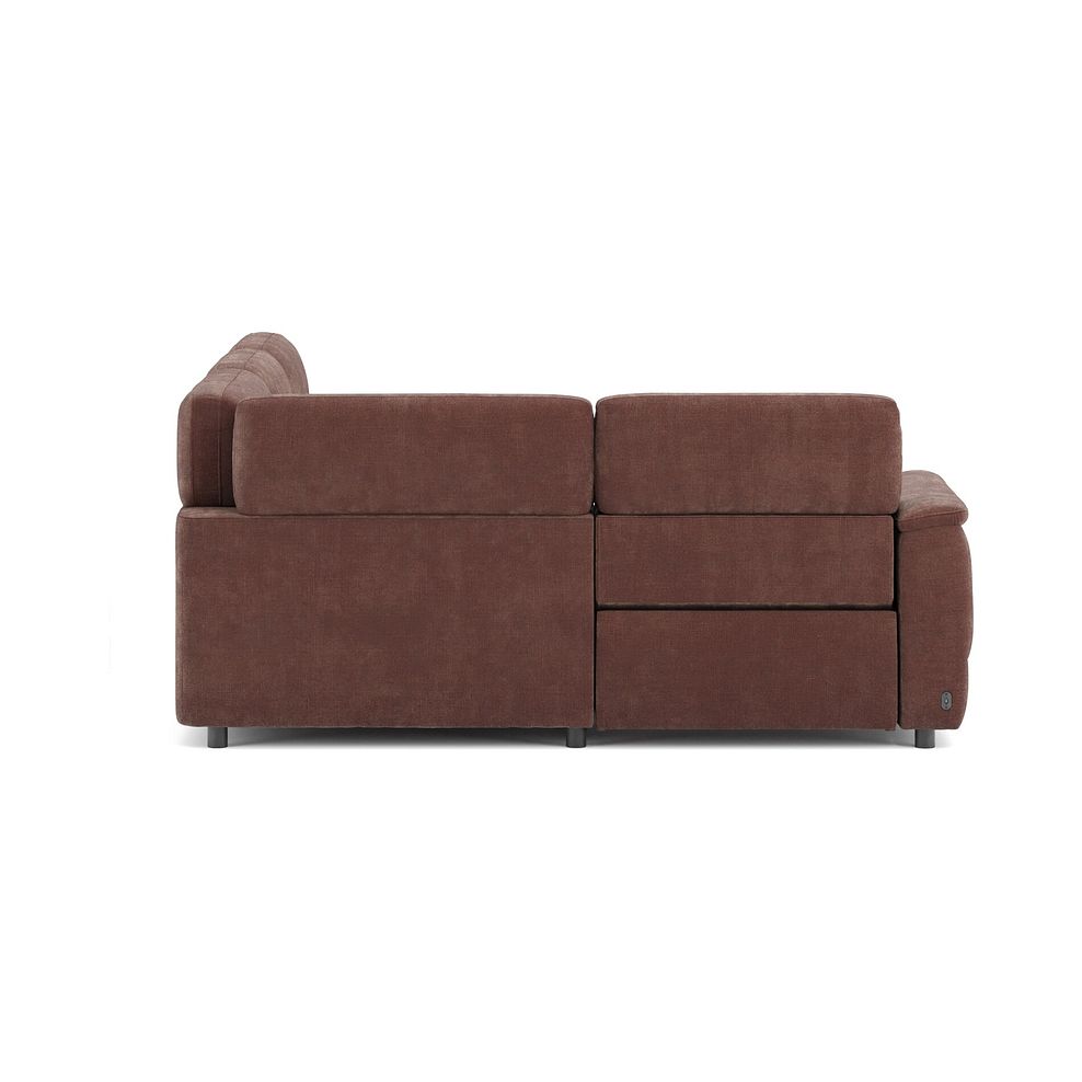 Phoenix Right hand Corner Electric Recliner Sofa with Adjustable Power Headrests in  Manhattan Burnt Sienna Fabric 4