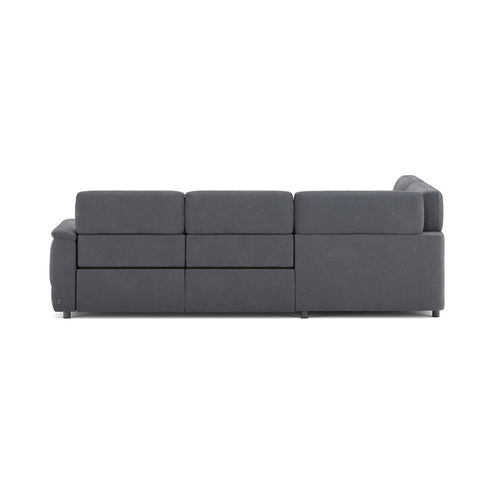 Phoenix Right hand Corner Electric Recliner Sofa with Adjustable Power Headrests in  Manhattan Charcoal Fabric 6