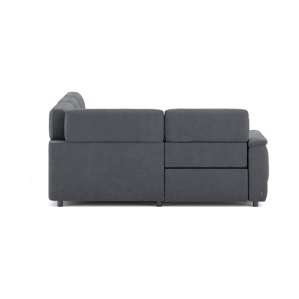 Phoenix Right hand Corner Electric Recliner Sofa with Adjustable Power Headrests in  Manhattan Charcoal Fabric 4