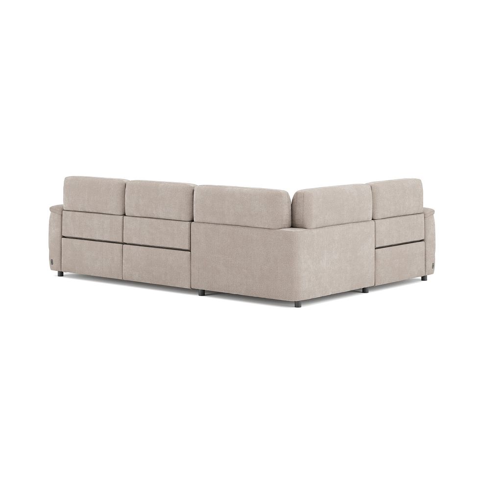Phoenix Right hand Corner Electric Recliner Sofa with Adjustable Power Headrests in  Manhattan Cotton Fabric 5