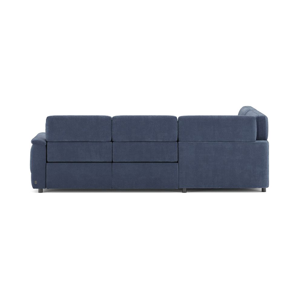 Phoenix Right hand Corner Electric Recliner Sofa with Adjustable Power Headrests in  Manhattan Navy Fabric 6