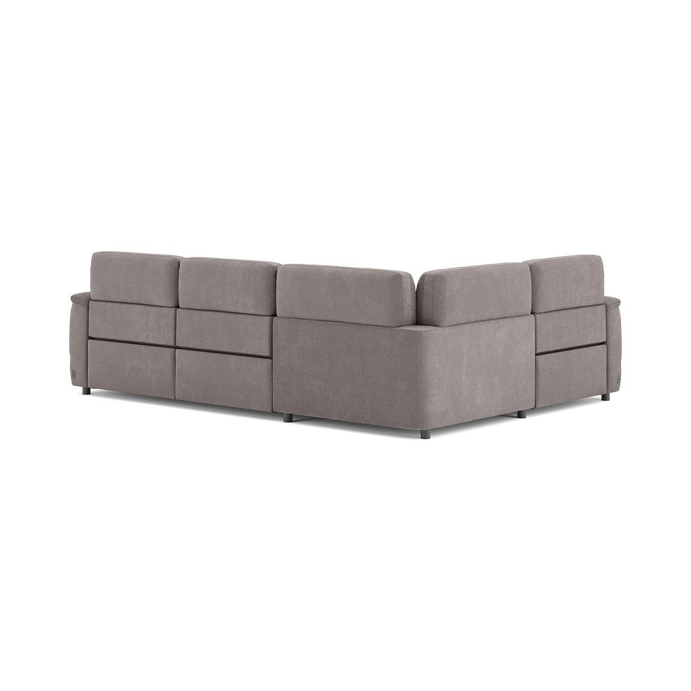 Phoenix Right hand Corner Electric Recliner Sofa with Adjustable Power Headrests in  Manhattan Nutmeg Fabric 5