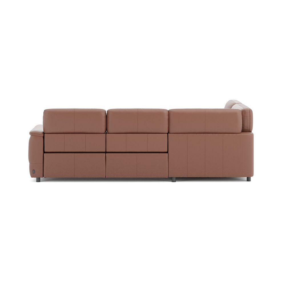 Phoenix Right hand Corner Electric Recliner Sofa with Adjustable Power Headrests in  Mocha Mousse Leather 6
