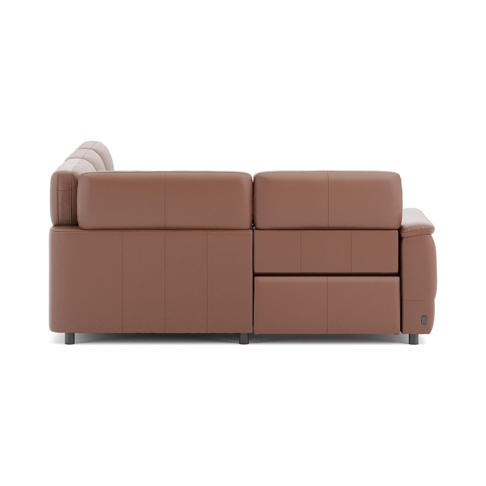 Phoenix Right hand Corner Electric Recliner Sofa with Adjustable Power Headrests in  Mocha Mousse Leather 4
