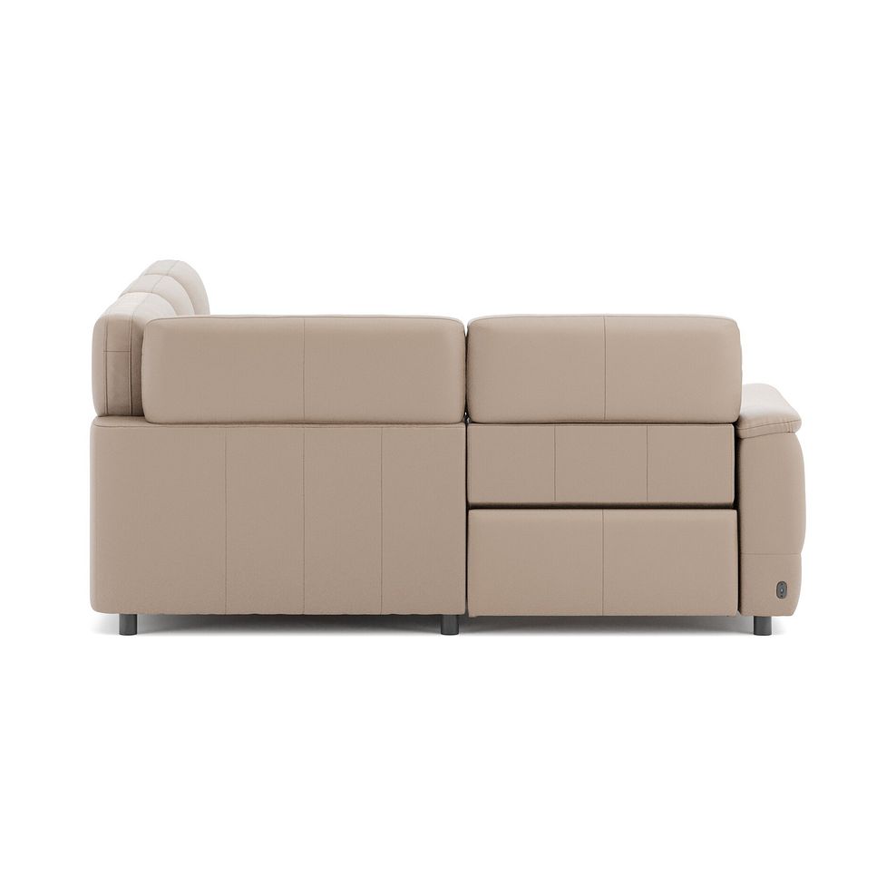 Phoenix Right hand Corner Electric Recliner Sofa with Adjustable Power Headrests in  Mushroom Leather 4