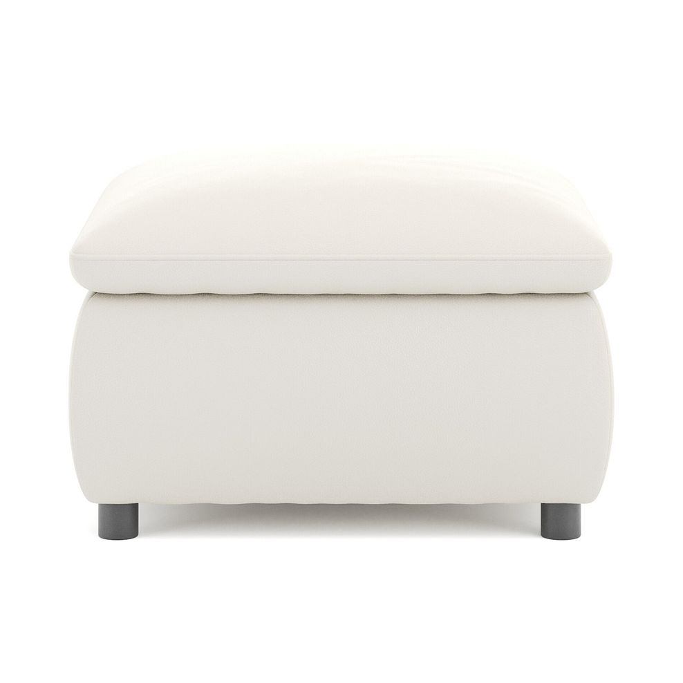 Phoenix Storage Footstool in Bone China Leather 6