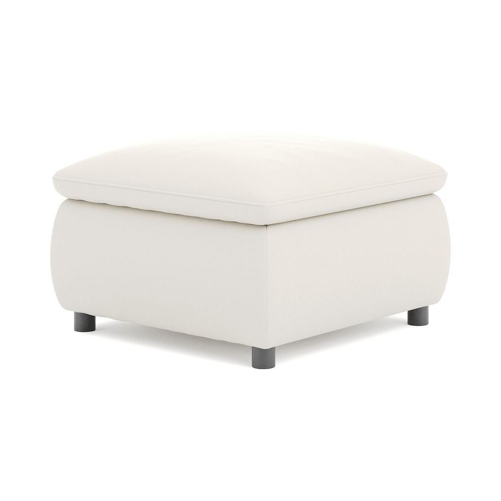 Phoenix Storage Footstool in Bone China Leather 5