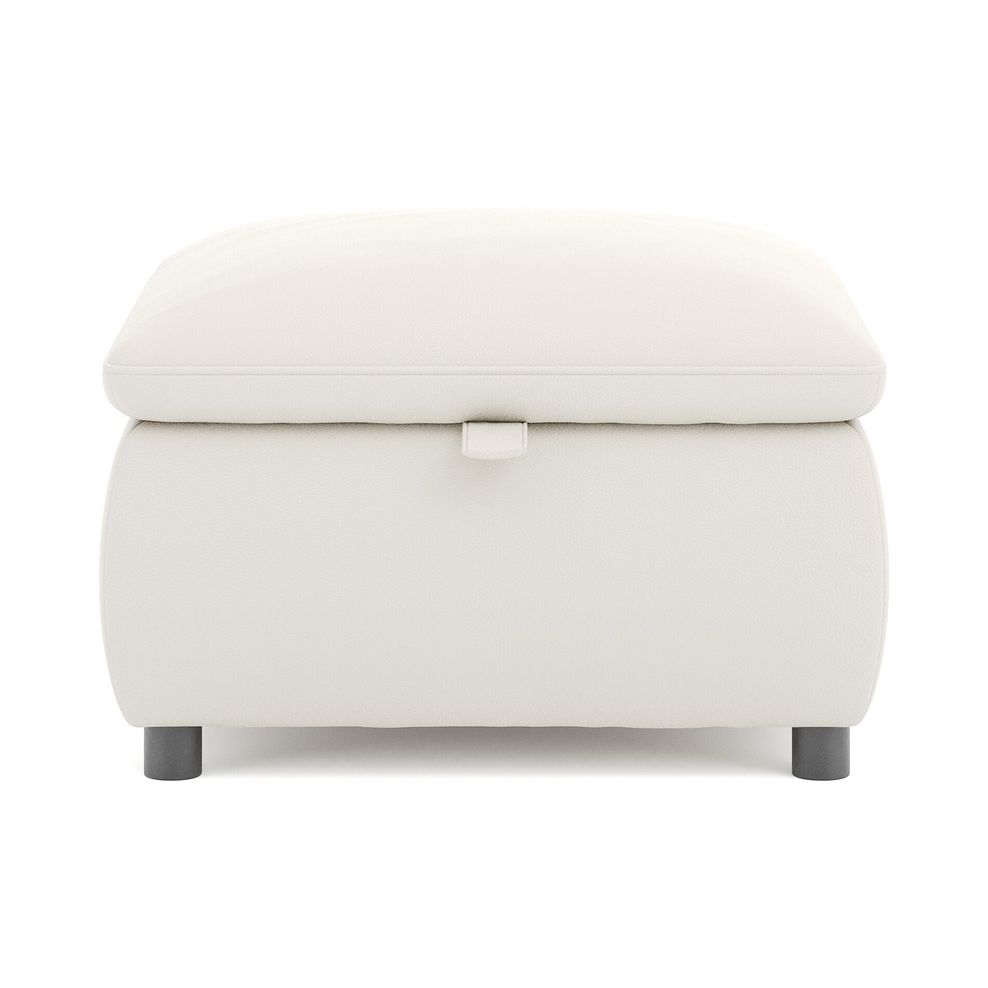 Phoenix Storage Footstool in Bone China Leather 2