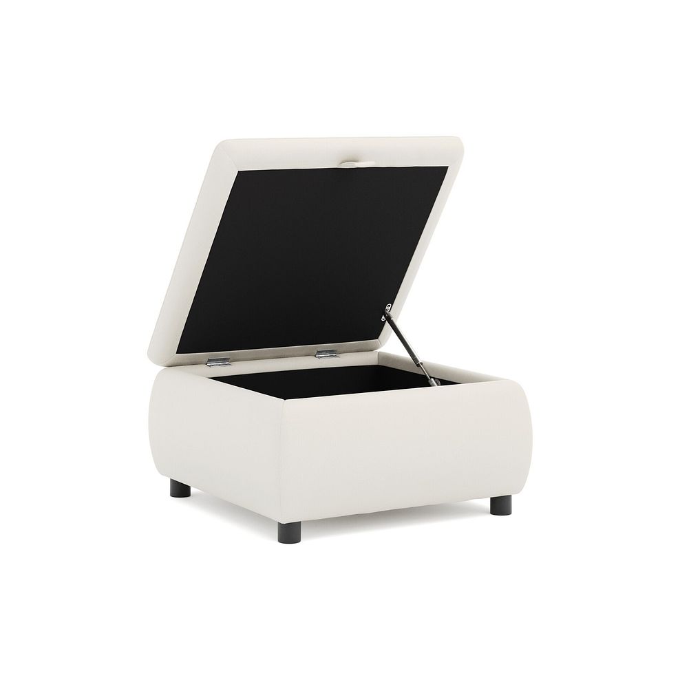 Phoenix Storage Footstool in Bone China Leather 3
