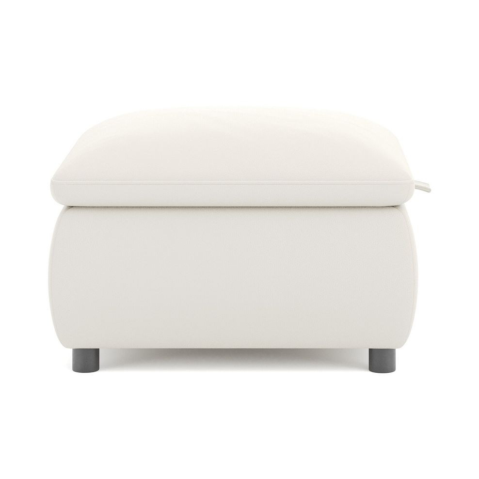 Phoenix Storage Footstool in Bone China Leather 4