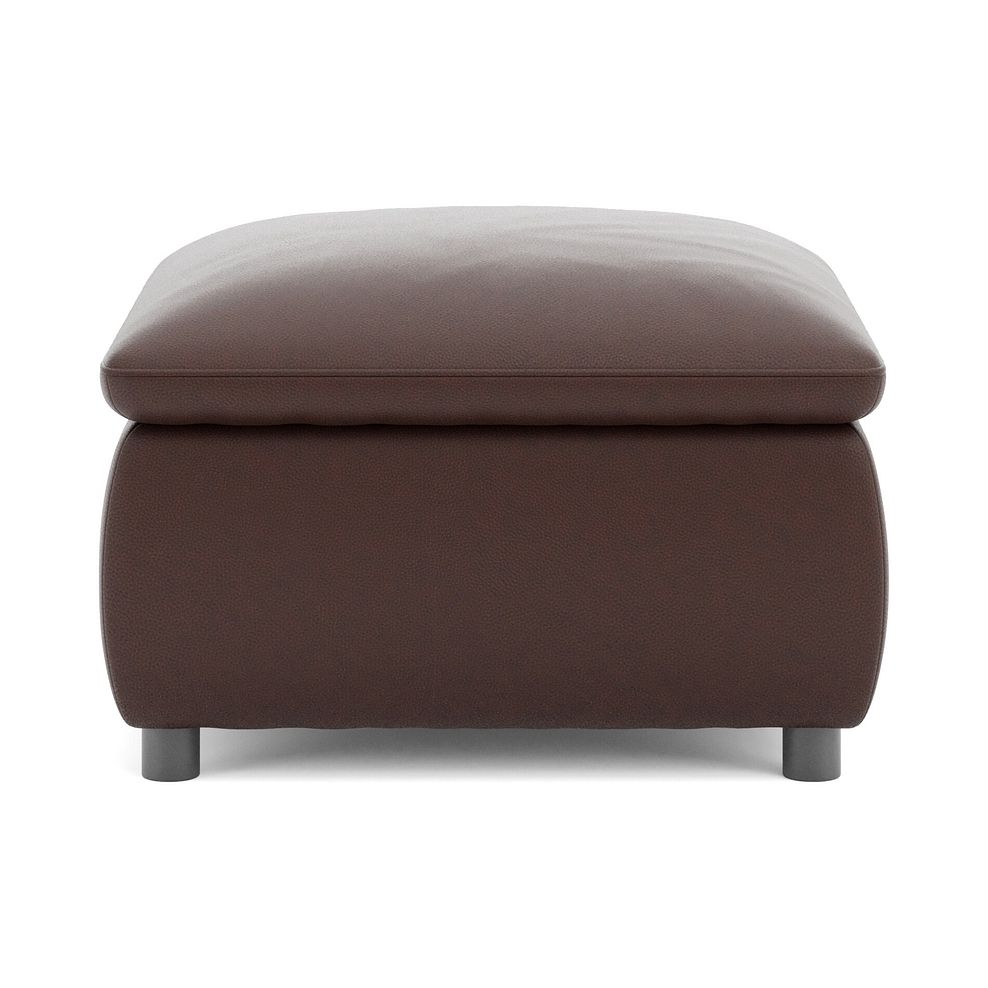 Phoenix Storage Footstool in Chestnut Leather 6