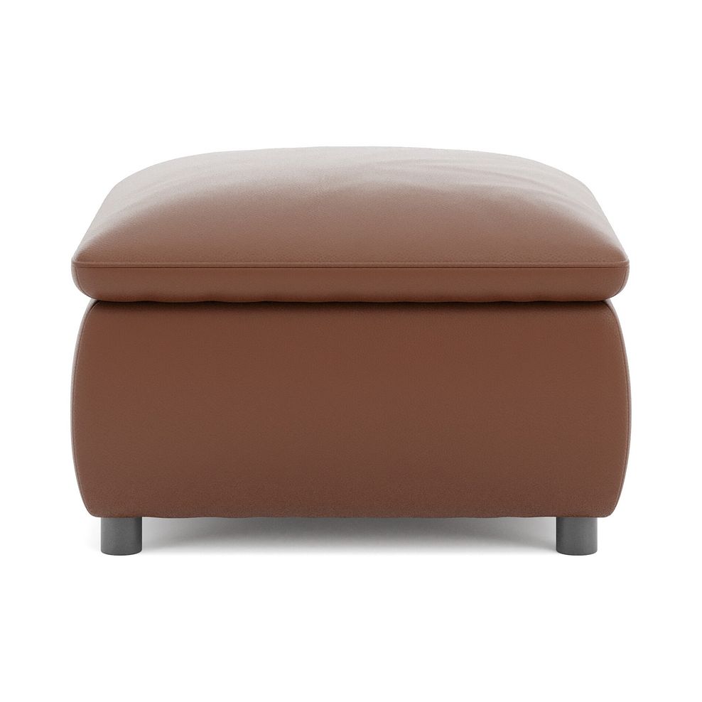 Phoenix Storage Footstool in Cognac Leather 6