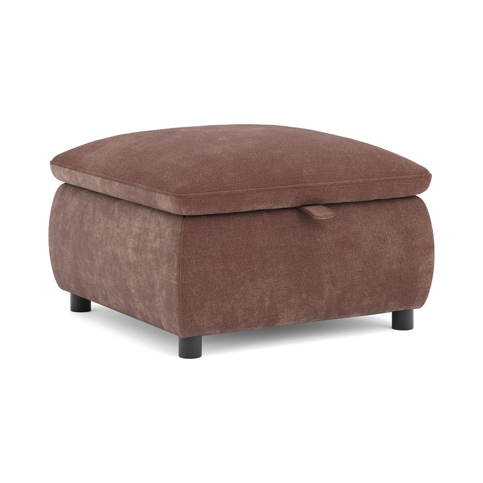 Phoenix Storage Footstool in Manhattan Burnt Sienna Fabric 1