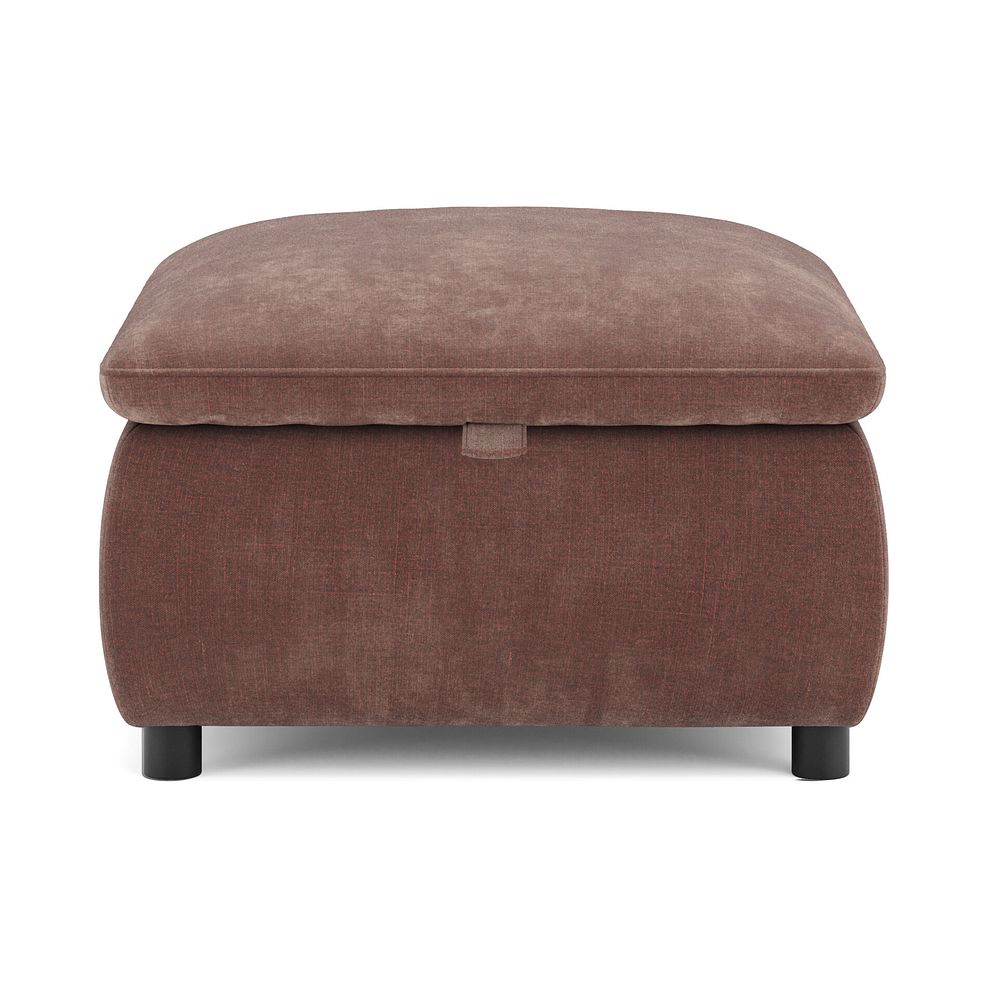 Phoenix Storage Footstool in Manhattan Burnt Sienna Fabric 2
