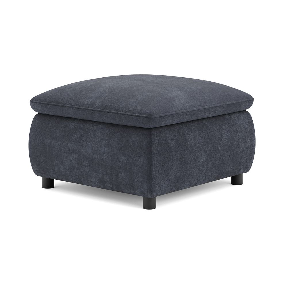 Phoenix Storage Footstool in Manhattan Indigo Fabric 4