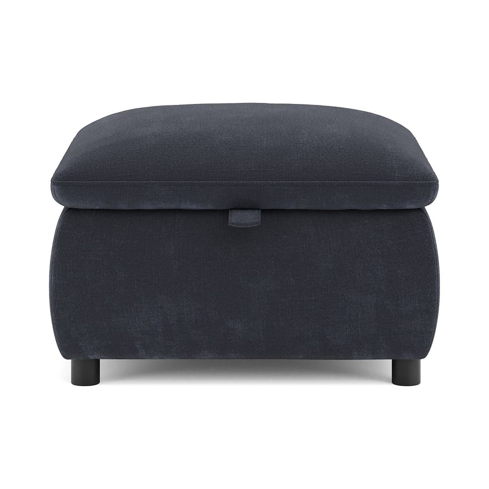 Phoenix Storage Footstool in Manhattan Indigo Fabric 2