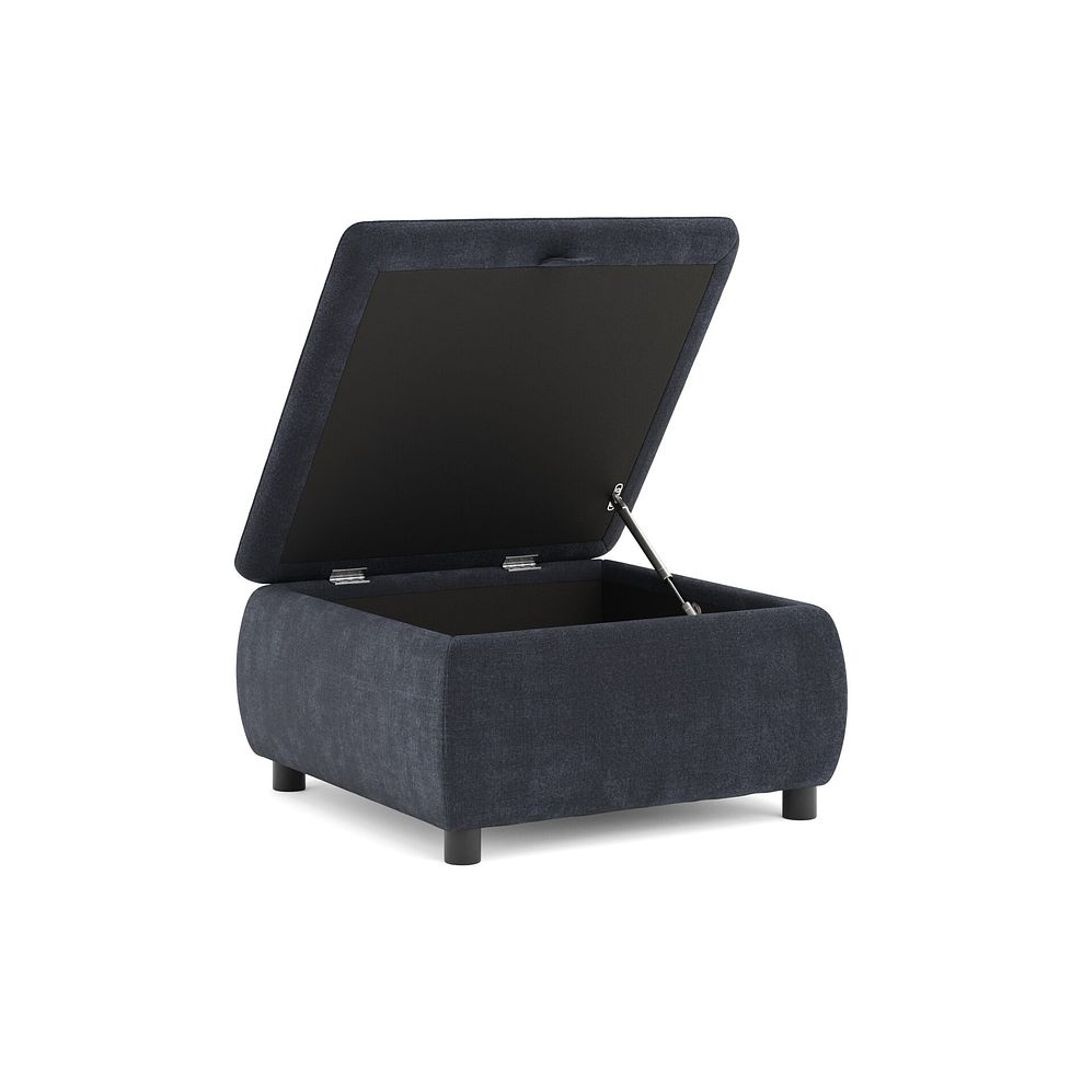 Phoenix Storage Footstool in Manhattan Indigo Fabric 3