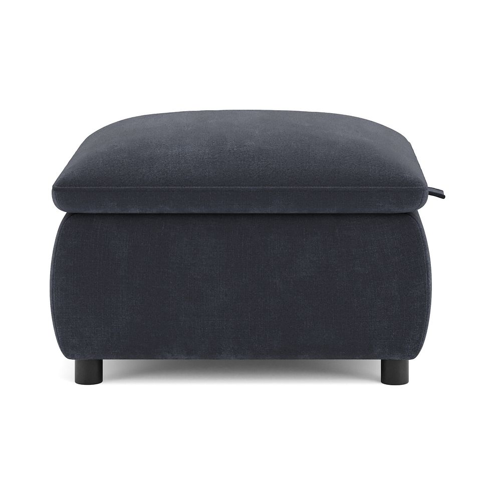 Phoenix Storage Footstool in Manhattan Indigo Fabric 5