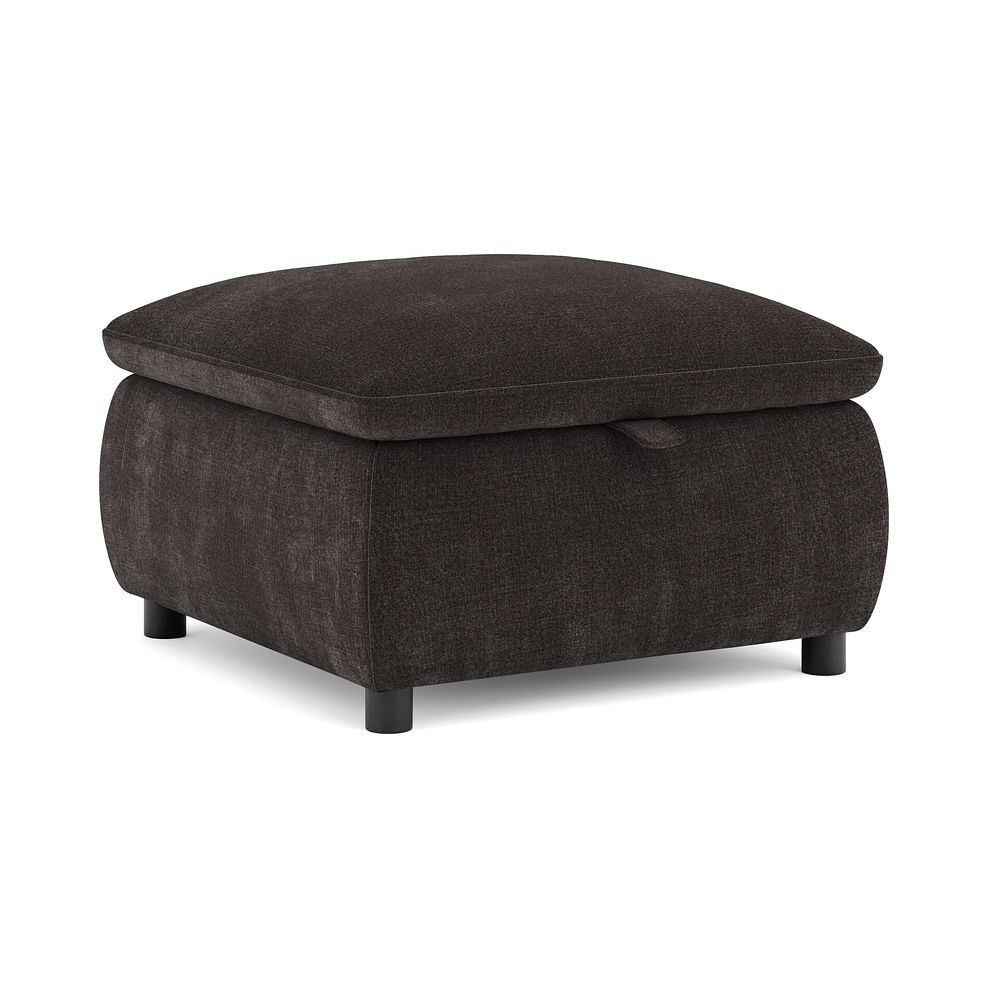 Phoenix Storage Footstool in Manhattan Mushroom Fabric 1