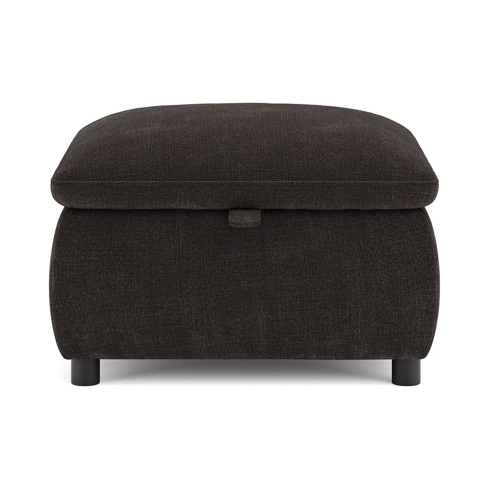 Phoenix Storage Footstool in Manhattan Mushroom Fabric 2