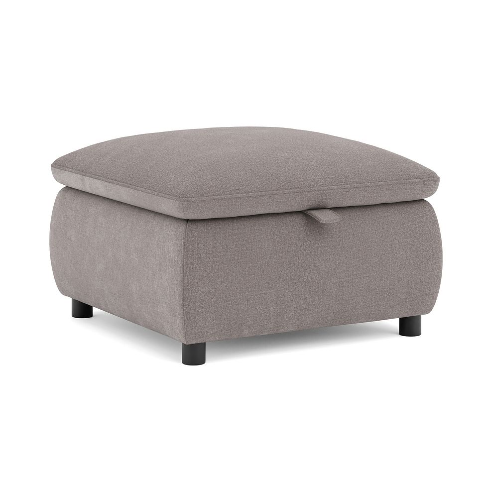 Phoenix Storage Footstool in Manhattan Nutmeg Fabric 1