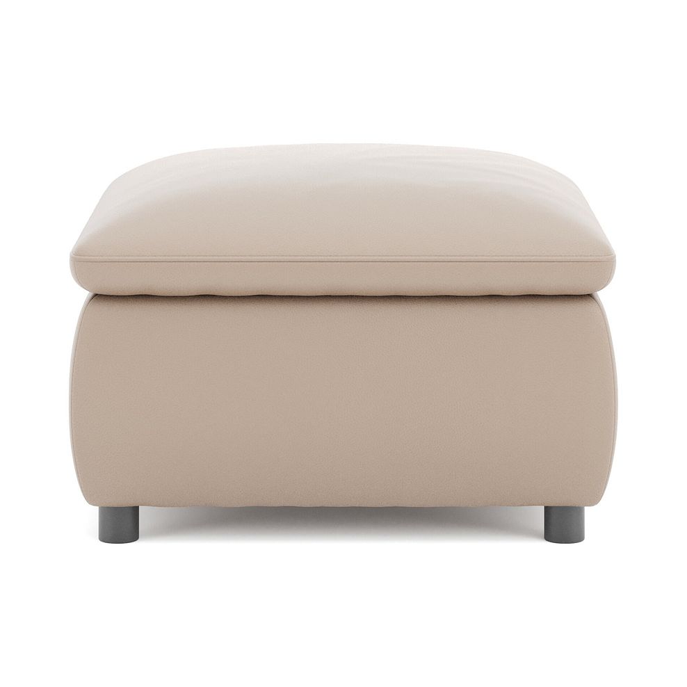 Phoenix Storage Footstool in Mushroom Leather 6