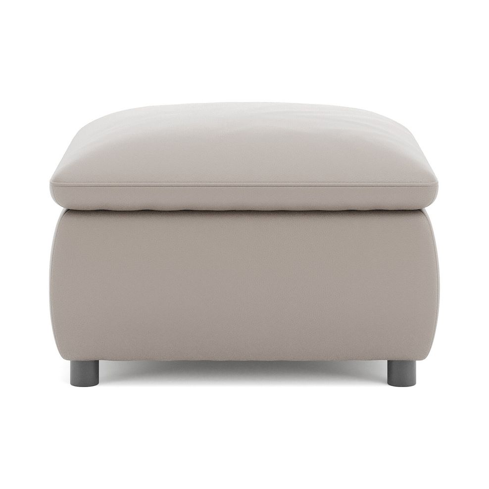 Phoenix Storage Footstool in Oyster Leather 6