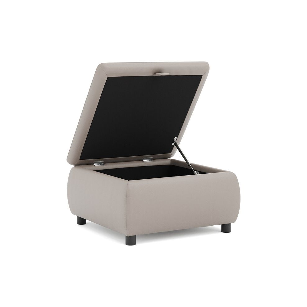 Phoenix Storage Footstool in Oyster Leather 3