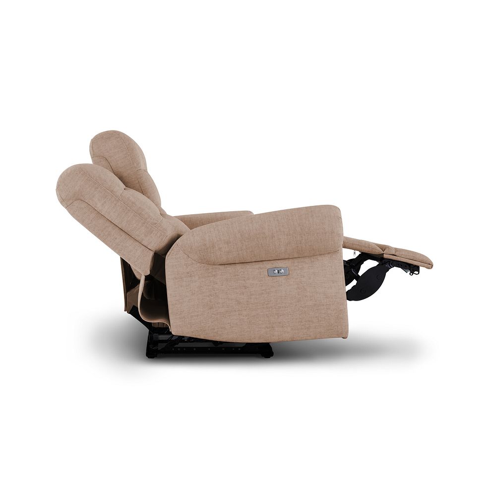 Eastbourne Recliner 2 Seater with USB - Plush Beige Fabric 8