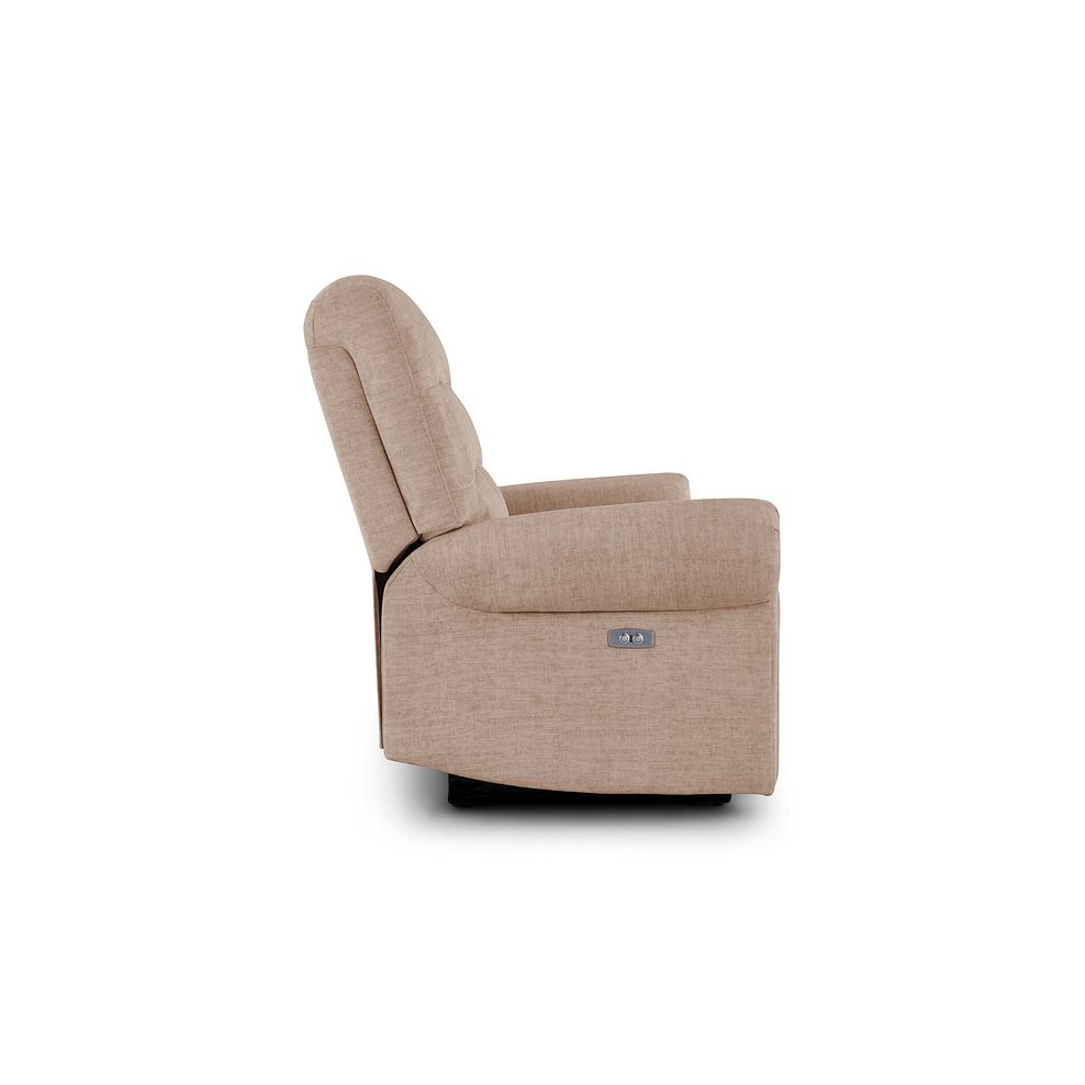 Eastbourne Recliner 2 Seater with USB - Plush Beige Fabric 7