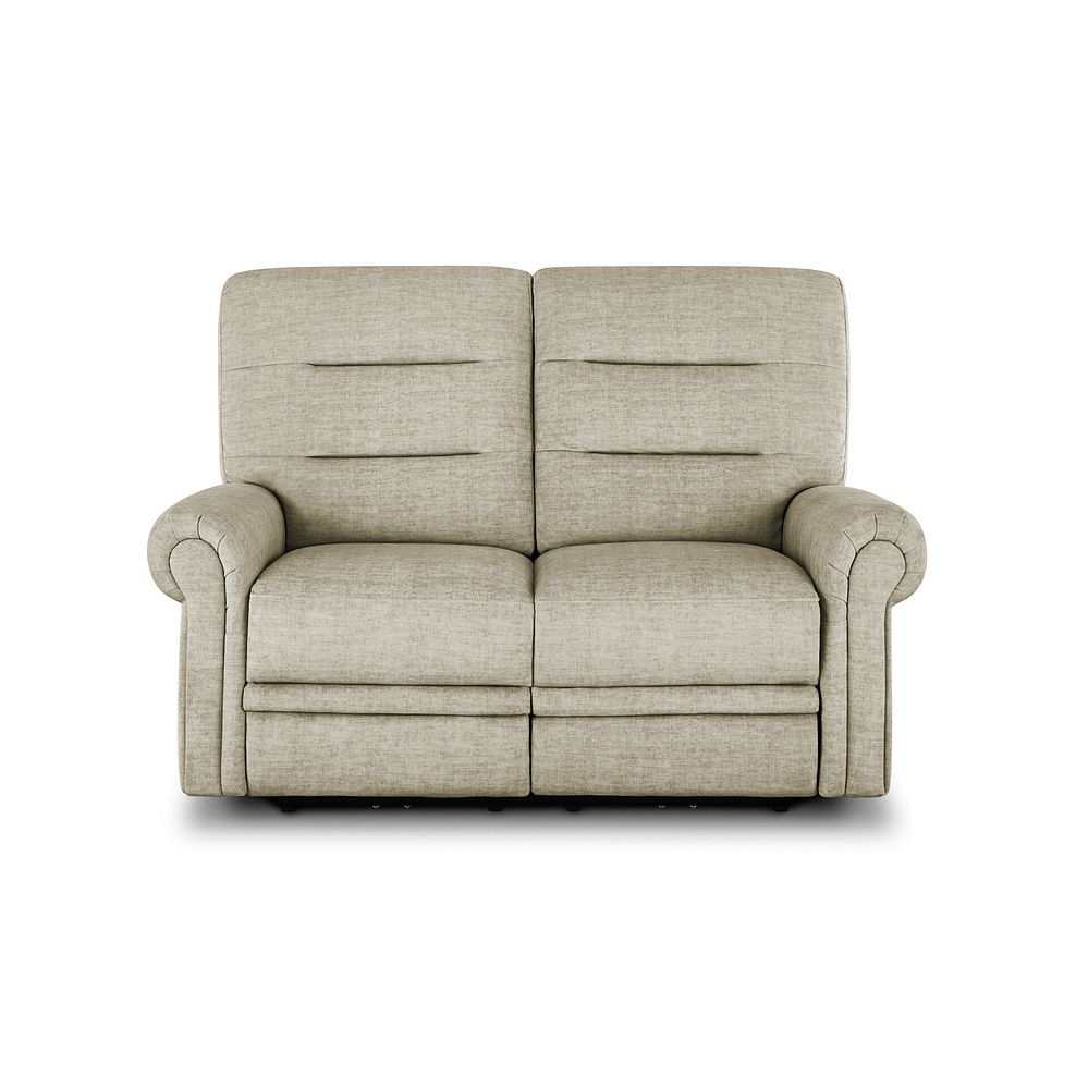 Eastbourne Recliner 2 Seater with USB - Plush Beige Fabric 3