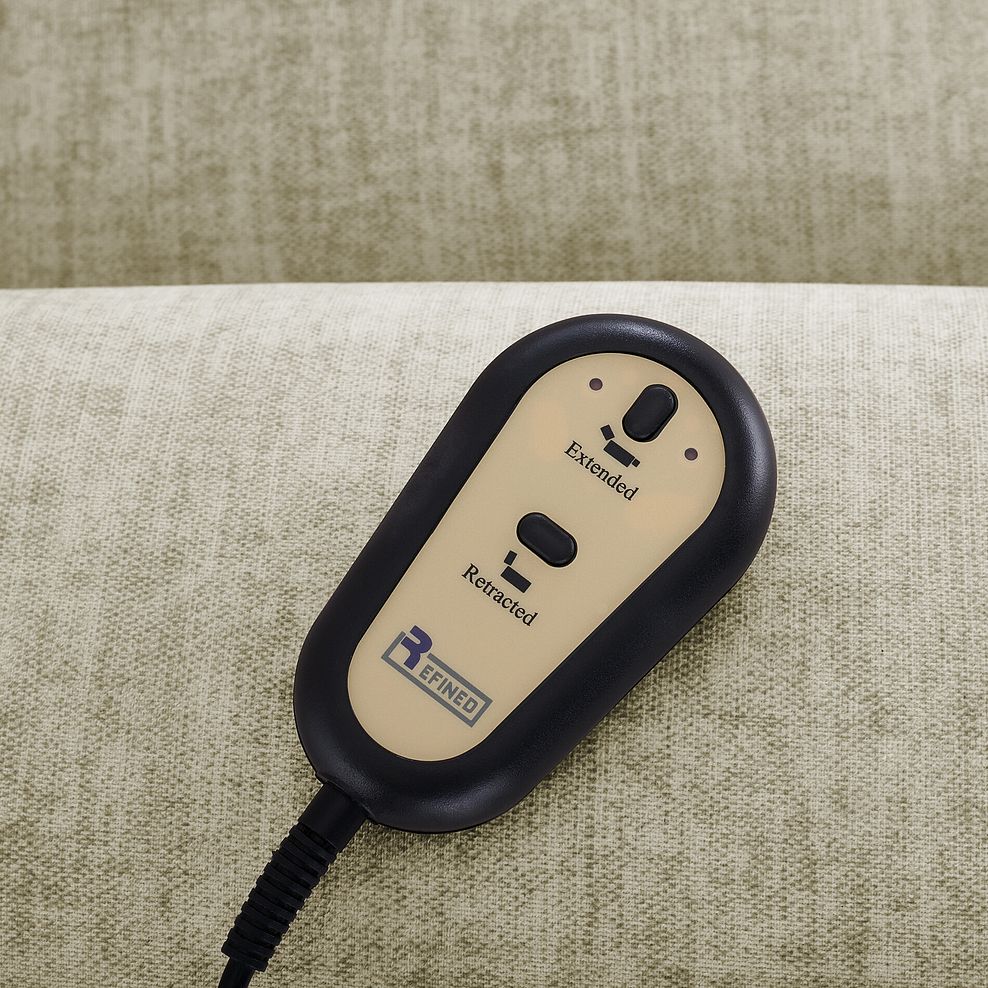 Eastbourne Recliner 3 Seater with USB - Plush Beige Fabric 18