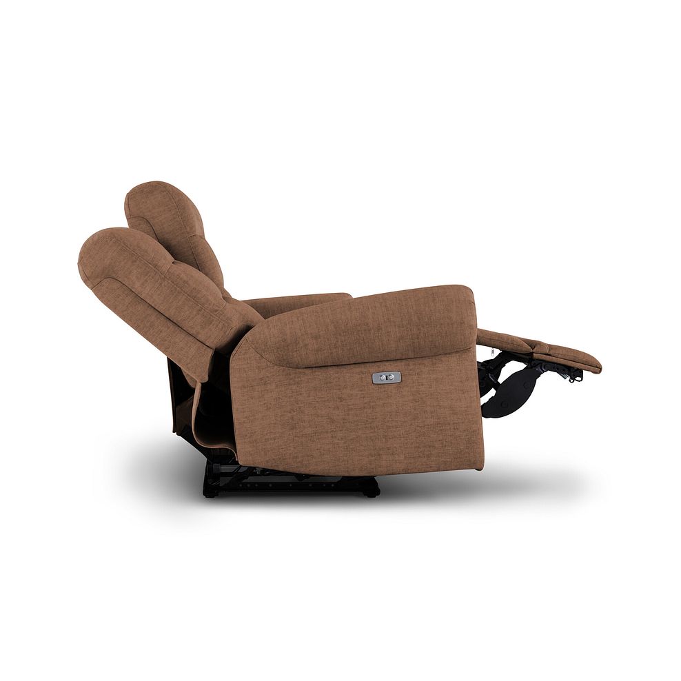 Eastbourne Recliner 2 Seater with USB - Plush Brown Fabric 8