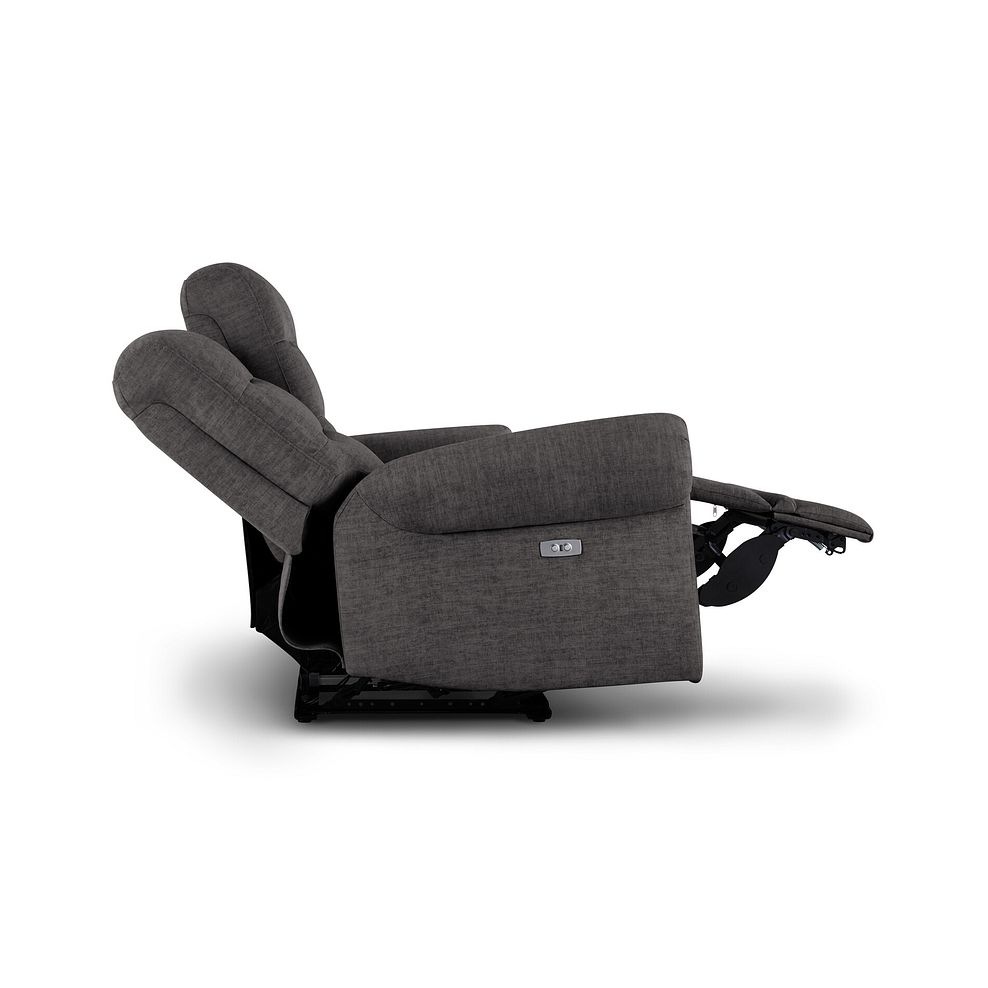 Eastbourne Recliner 2 Seater with USB - Plush Charcoal Fabric 8